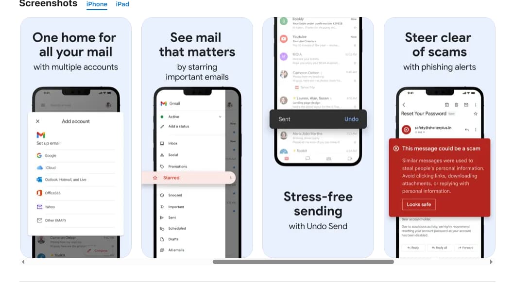 Gmail jako część Google Workspace