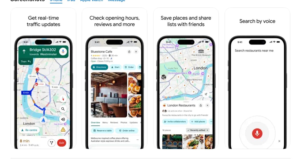 Najważniejsze funkcje Google Maps