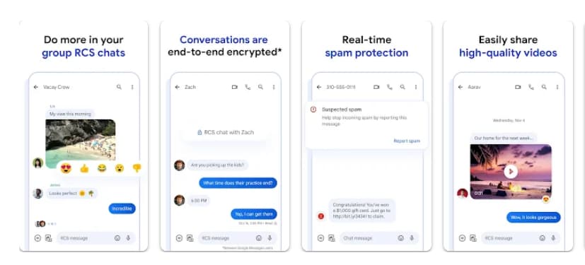 Kluczowe funkcje Google Messages